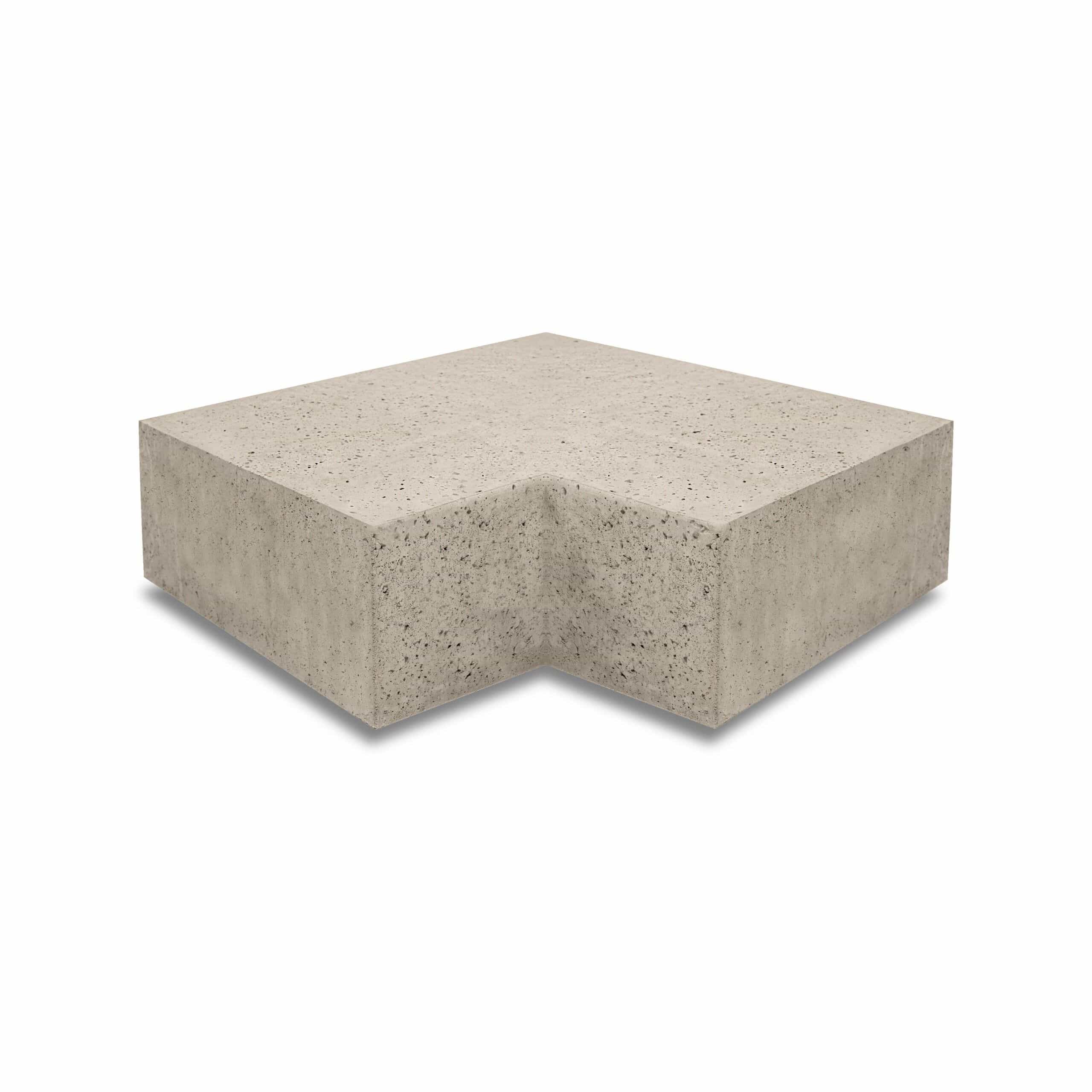 Hoekstuk traptreden 90° (15cm) Greige