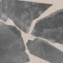 Flagstones Ultra black, ca. 2-3 cm dik