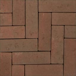 Strackstone+ Dikformaat 21x7x8 vlak wijnrood/havanna genuanceerd PL3