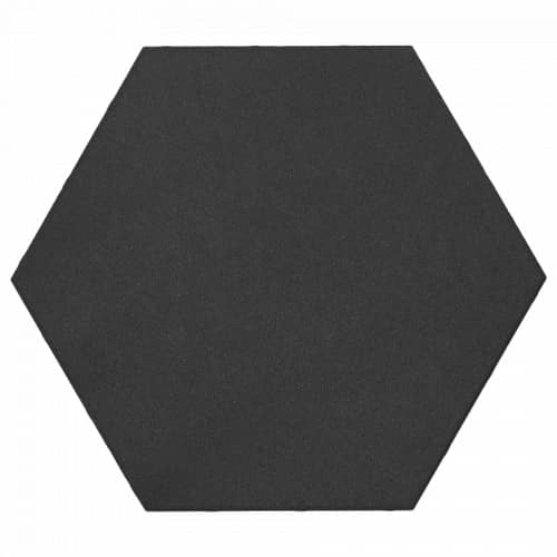 Soft Comfort Zeskant 60/52,5x30x4 cm Nero