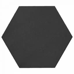 Soft Comfort Zeskant 60/52,5x30x4 cm Nero