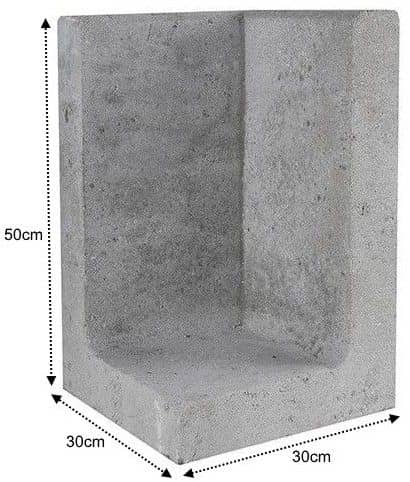 L-Element Hoek grijs