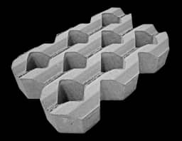 Grasbetontegel type A 40x60x12  BK15 vierkante gaten