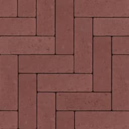 Strackstone+ Dikformaat 21x7x8 vlak wijnrood PL3