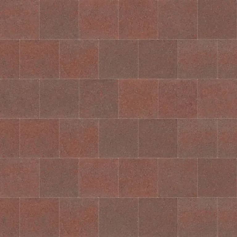 ExcluKera 20x20x6 cm KOMO rood-bruin met deklaag