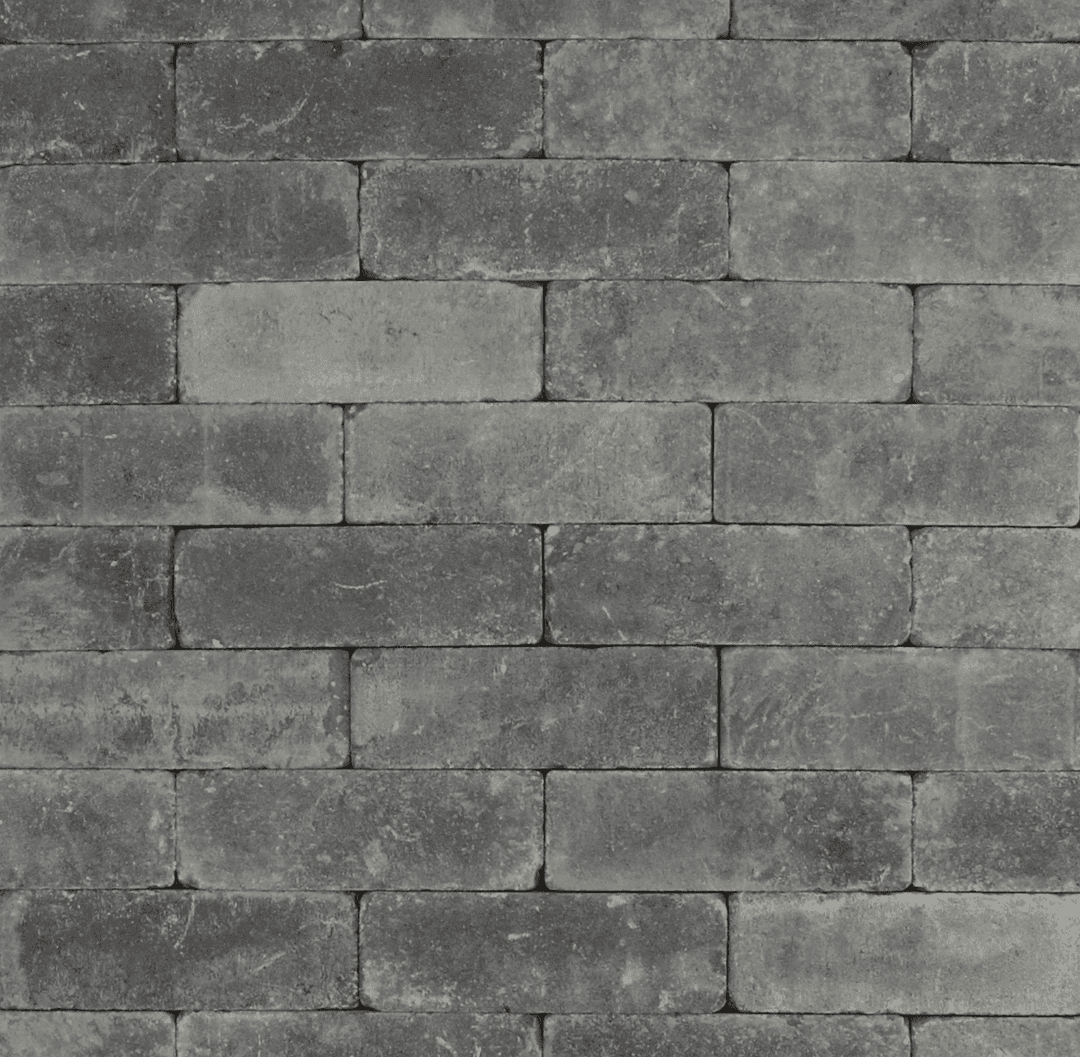 Metro Trommelsteen Grijs-zwart