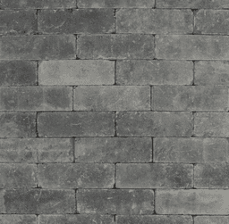 Metro Trommelsteen Grijs-zwart