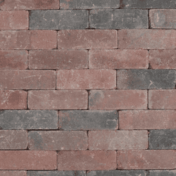 Metro Trommelsteen Rood genuanceerd