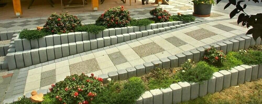 Afbeelding van Palissadebanden rond en vierkant – de collectie van Nudetuin