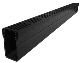 Slimline afwateringsgoot Zwart