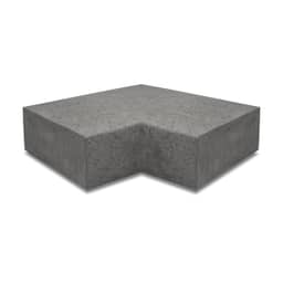 Hoekstuk traptreden 90° (20cm) Antraciet