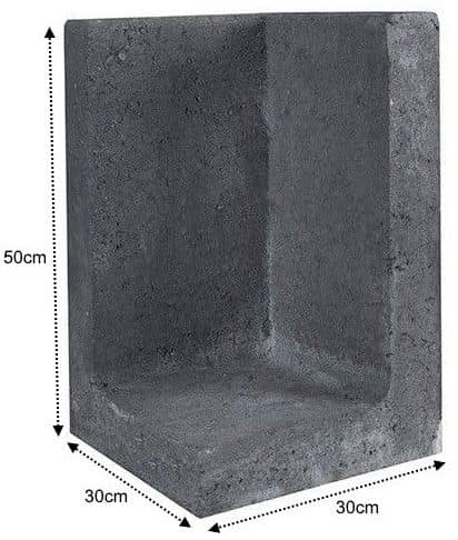 L-Element Hoek zwart
