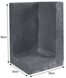 L-Element Hoek zwart