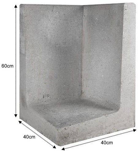 L-Element Hoek grijs