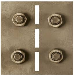 Cortenstaal koppel-hoekplaatjes