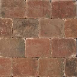 Trommelsteen 20x30x6 brons genuanceerd