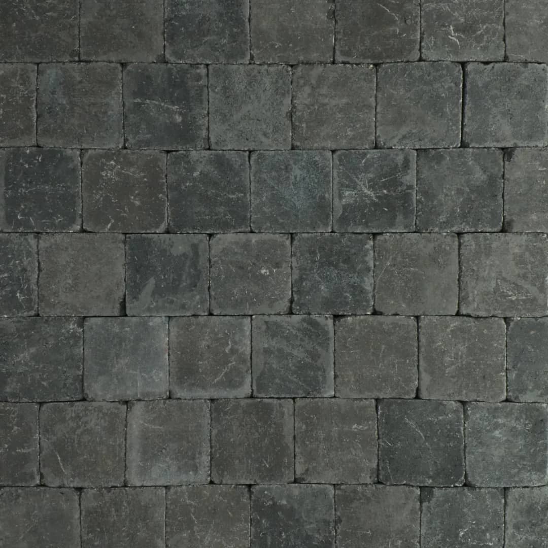 Trommelsteen 15x15x6 S antraciet