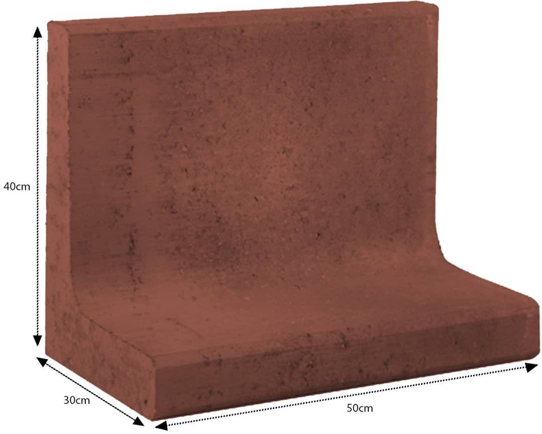 L-Element corten-bruin