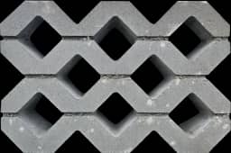 Grasbetontegel type F 40x60x10 (bovenzijde vlak) BK5 vierkante gaten