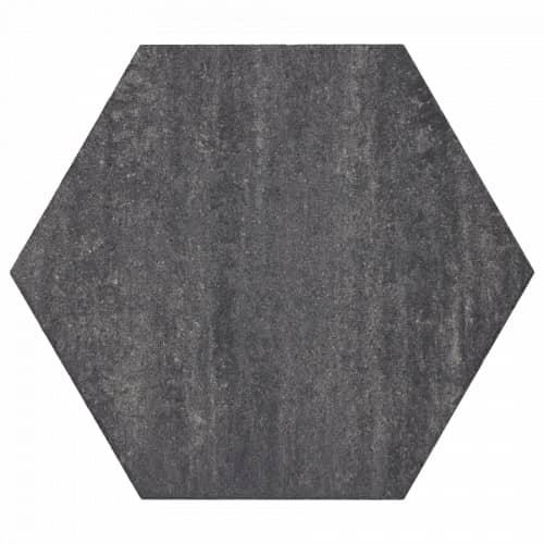 Soft Comfort Zeskant 60/52,5x30x4 cm Grijs/Zwart