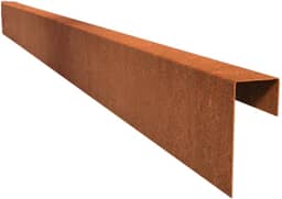 Cortenstaal U-profiel 50 opsluitband