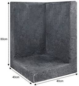 L-Element Hoek zwart