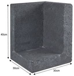 L-Element Hoek zwart