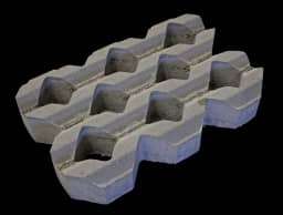 Grasbetontegel type A 40x60x10  BK5 vierkante gaten