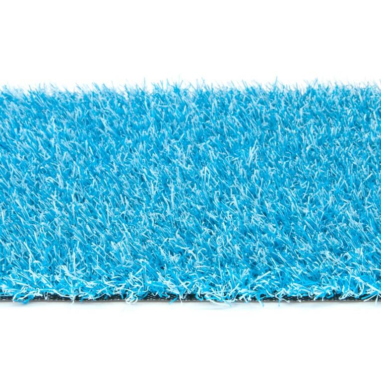 Blauw kunstgras