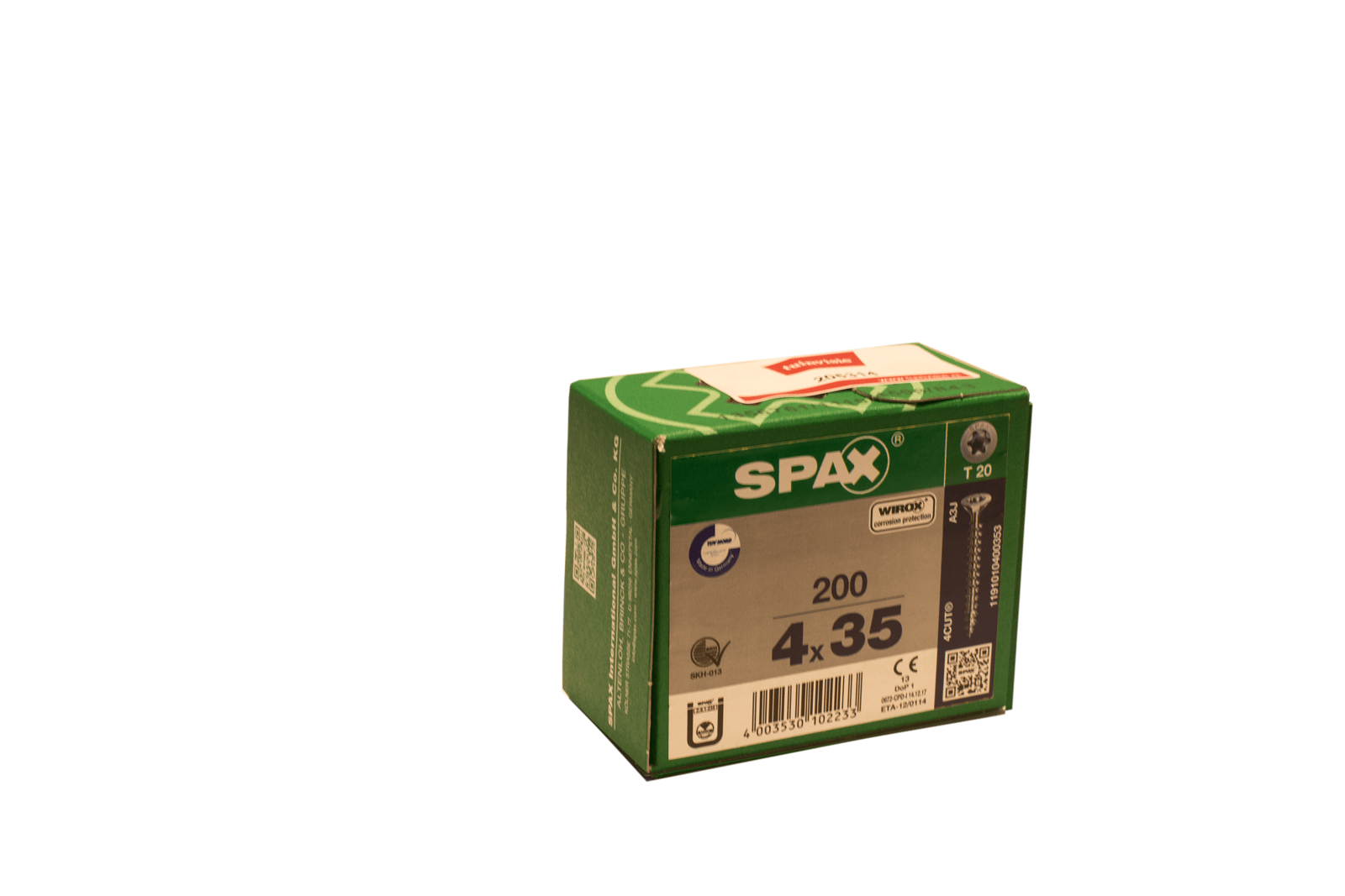 Spax schroef verzinkt (200 stuks)
