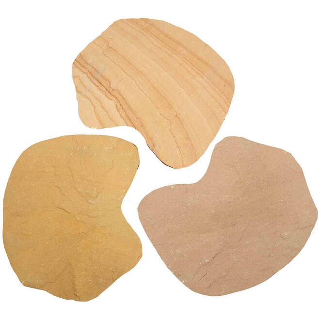 Flagstone per stuk, Golden Leaf, breukruw