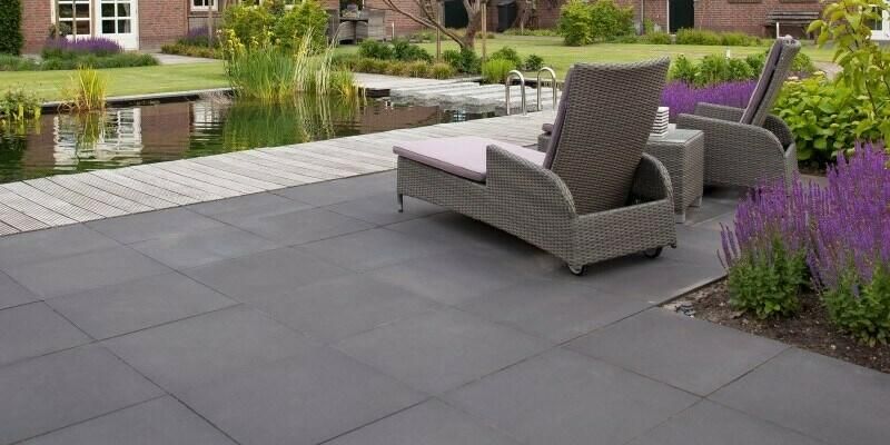 Afbeelding van Keramische tegels met betonlaag: CeraDeco tuintegels