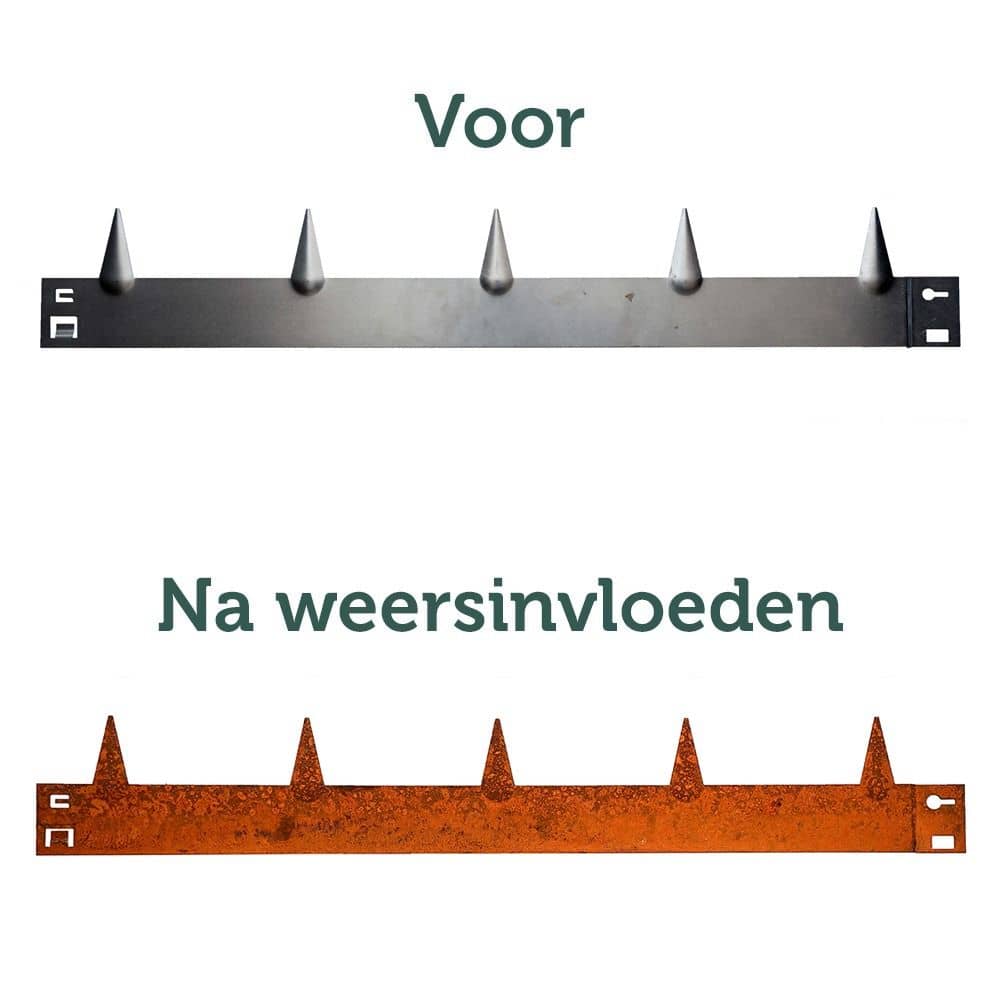 WS Stalen Borderrand Flexibel Corten 16 x 106 cm